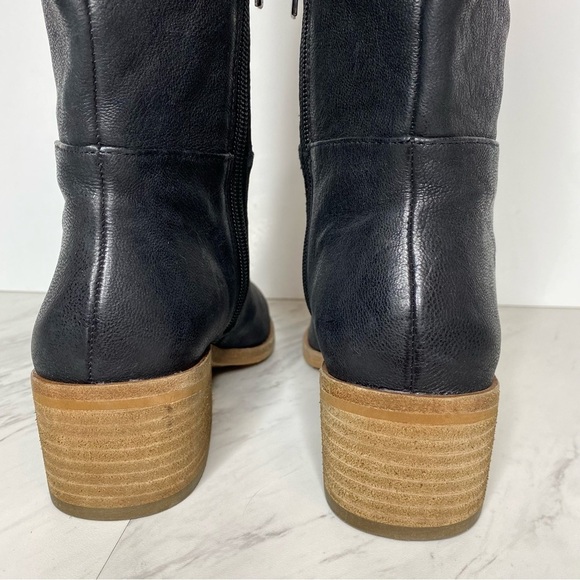 New! Vince Camuto Beaanna Black Leather Tall Boot 5M